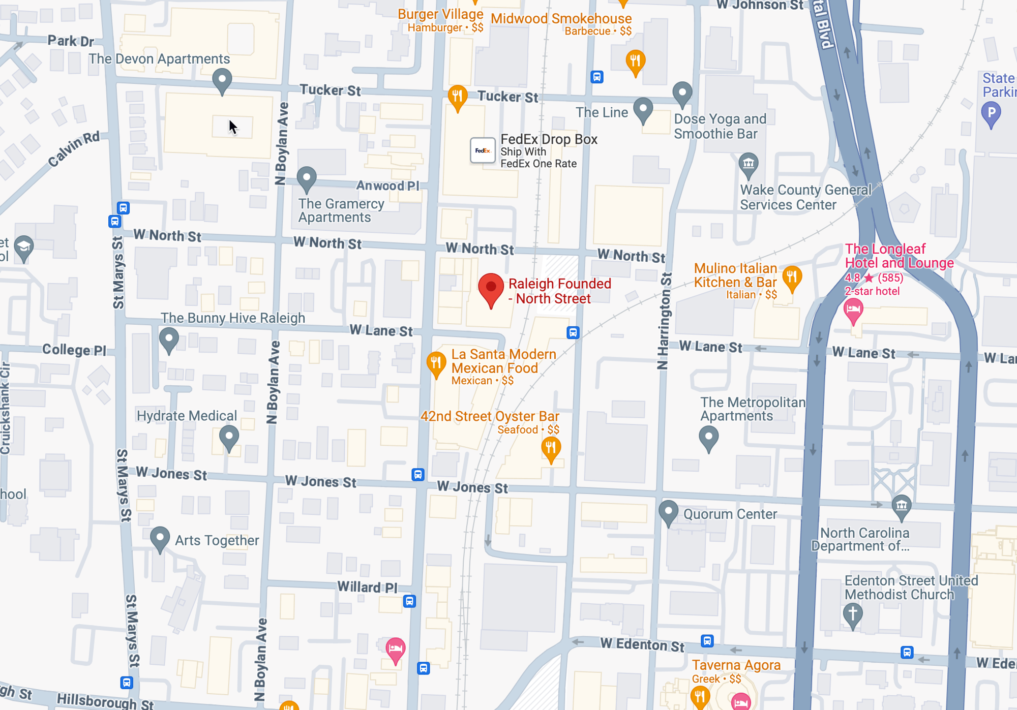 raleighfoundedmap